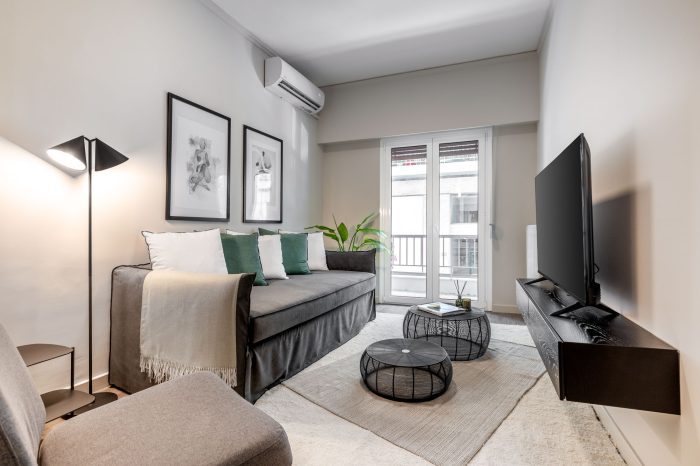 beehive apartments kipseli athens living room