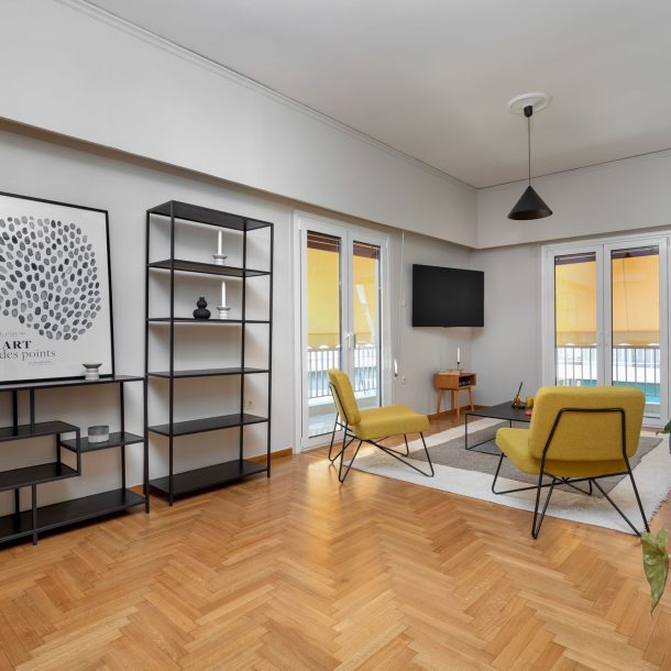 beehive apartments kipseli athens living room