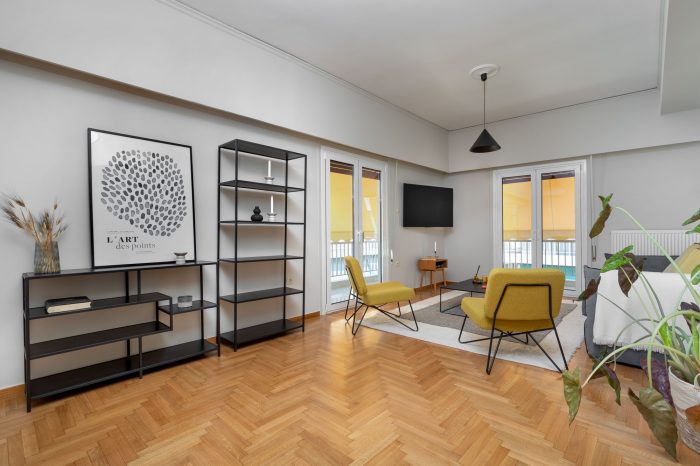 beehive apartments kipseli athens living room