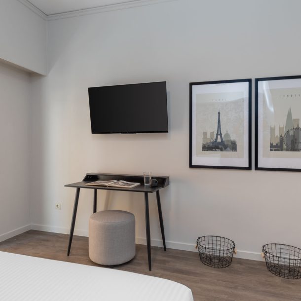 beehive apartments kipseli athens double bedroom decoration