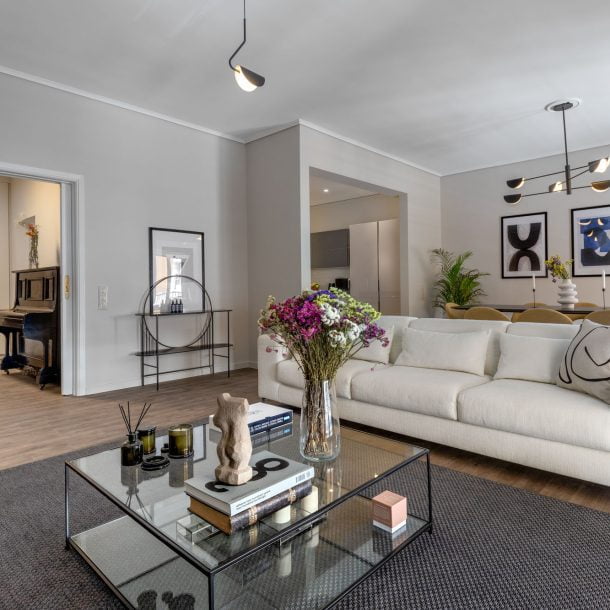 beehive apartments kipseli athens lounge area