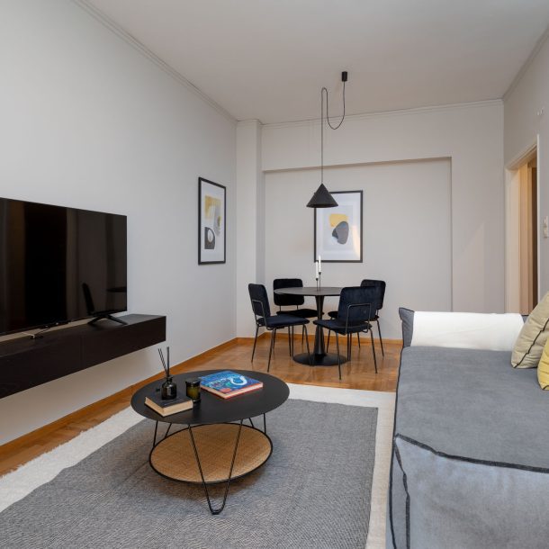 beehive apartments kipseli athens lounge area